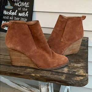 Lucky Brand wedge booties